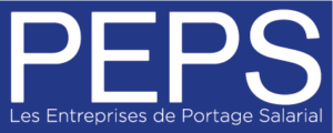 Logo PEPS fond bleu